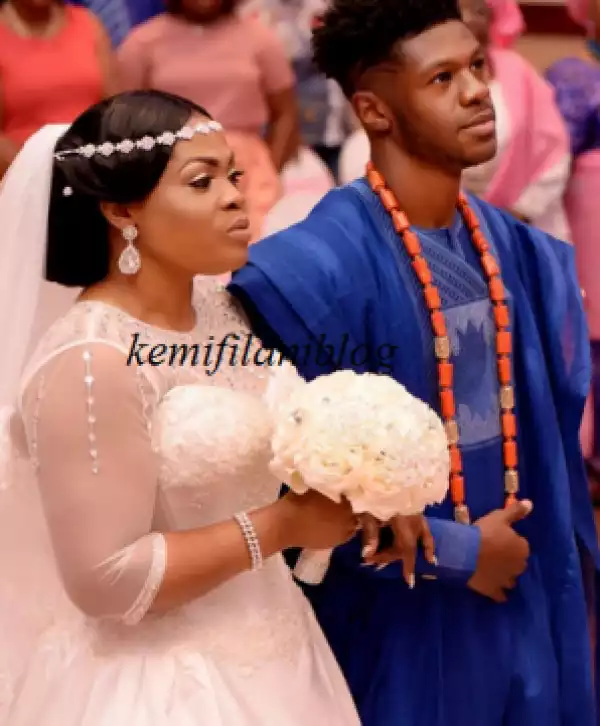 Mother Of 4 Remarries, Walked Down The Aisle By Son (Photos)